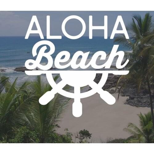 Black/Sliver Beach Rudder Car Sticker Nautical Theme Small/Big Size Removable Waterproof Window Body Decal CL865