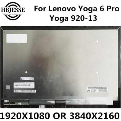 For Lenovo Yoga 6 Pro 920 920-13 920 13 13.9" LP139UD1-SPC1 LCD Display Assembly Touch Screen Digitizer Glass Panel Replacement