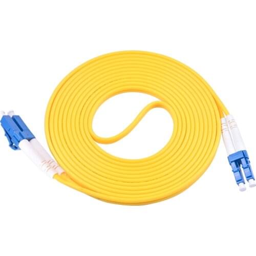 Dual LC to LC Fiber Patch Cord Jumper Cable SM Duplex Single Mode Optic for Network 3FT 10FT 1m 3m 5m 10m 20m 30m 40M 50m 60M
