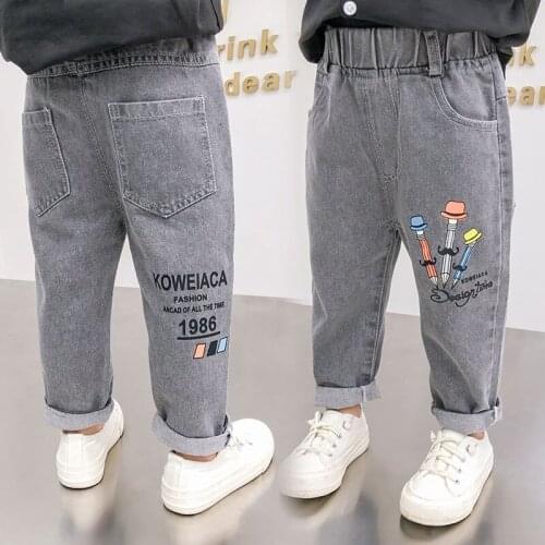 Girls Jeans for Kids spring autumn Trousers Children Jeans Kids Fashion Denim Pants Baby Boys Jean Infant Clothing Casual pants