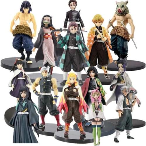 15-18cm Hot Figure Demon Slayer Anime Figure Kamado Tanjirou/Agatsuma Zenitsu Action Figure Kimetsu no Yaiba Figurine Toys