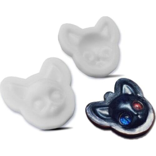 Cold Press Mould Japanese Cat Elves Pendant Plastic Mold Handmade Leather Diy Tools Vegetable Tanned Leather Pattern