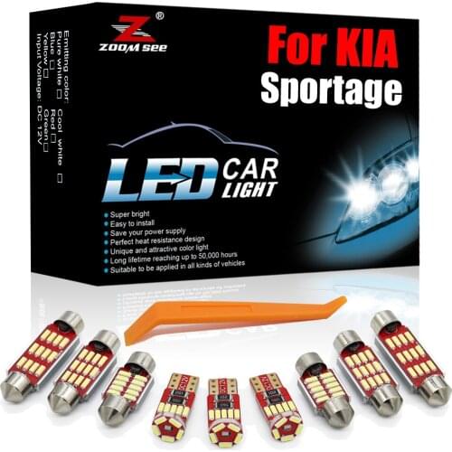 GBtuning LED For Kia Sportage 2 3 4 (2005-2020) Canbus No Error Vehicle Ceiling Indoor Map Lamp Interior Light Accessories Kit