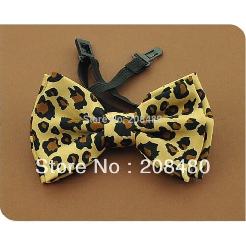 "LEOPARD" #2 pattern bowtie for Women Mens Unisex Tuxedo Dress Bow tie Brand Design Gift Tuxedo Cravat Butterfly Knot Neckwear