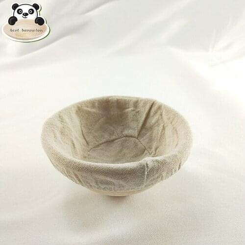 Best banneton Dough container Baking enthusiast Natural Indonesia rattan Round 5 inch Mini bread fermentation bowl