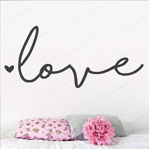 Love Wall Decal Bedroom Decor Love Wall Sticker vinyl Living Room removable wall art mural J959