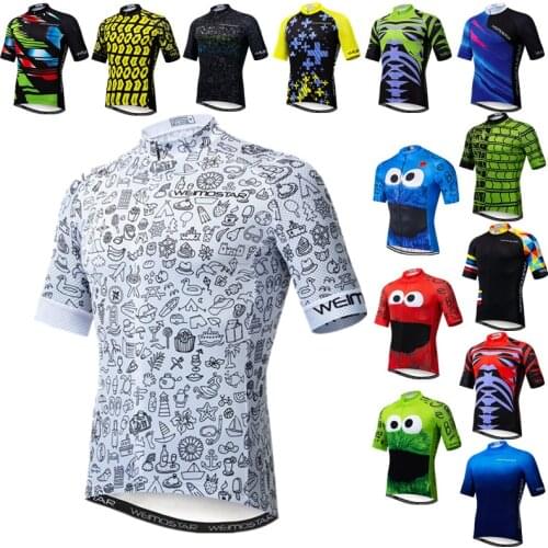 Wholesale Pro Team Cycling Jersey 2021 Mens Bike MTB Jersey Tops Summer Short Sleeve Bicycle Clothes Quick Dry Cycling Shirt