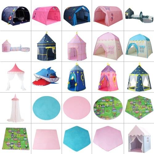 Kids Indoor Outdoor Castle Tent Baby Princess Game House Portable Boy Girl Infant Play Teepee Hut Funny Interesting Zone Room