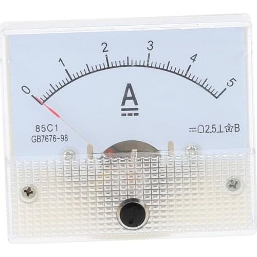 DC 0-5A Mini Portable Analog Ampere meter Amperimetro Current Panel Tester For Experiment Or Home Use Ammeter