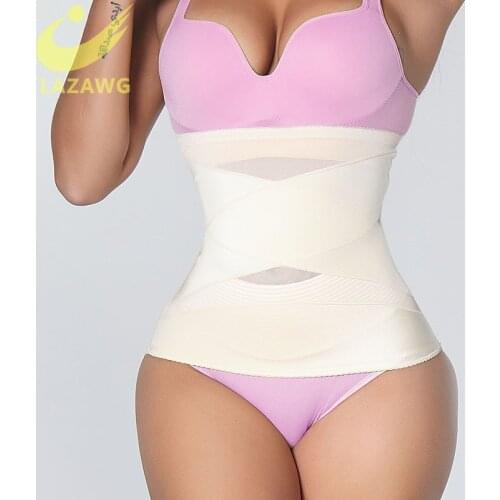 LAZAWG Postpartum Belt Girdle Post Belly Belt After Birth Belly Band Postpartum Support C-Section Recovery Belt Waist Shaper