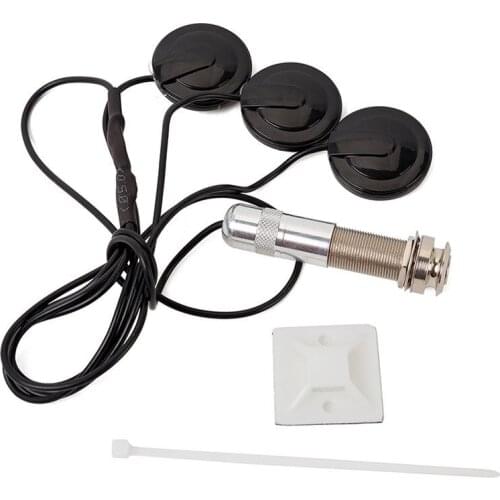 Professional Guitar Pickup Round Shaped Black Pickup Alloy Copper Coil Ukulele Guitar Accessories for Mandolin Guitar Ukulele