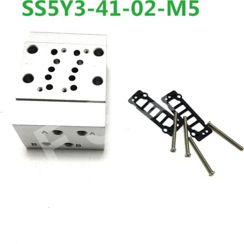 SS5Y3-41-02-C6 SS5Y3-41-05-C6 SS5Y3-41-07-C6 SS5Y3-41-02-M5 SS5Y3-41-04-C4 SMC Solenoid valve base manifold SS5Y3