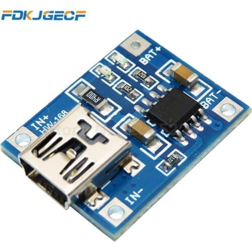 TP4506 Lithium Battery Charger Module MINI USB 5V 1A TP4056 Charging Board With Protection Dual Functions 1A TC4056