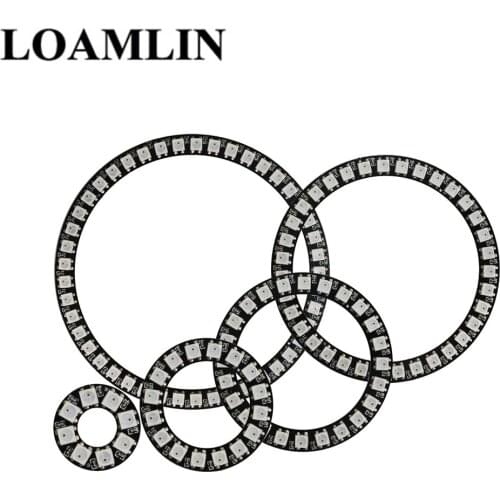 WS2812B 5050 RGB Led Digital Panel Light Matrix Flexible Screen WS2812 Ring Individually Addressable Pixels DC5V