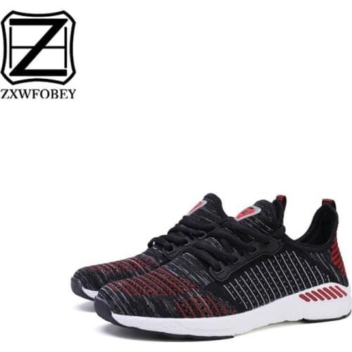ZXWFOBEY Men 2019hotsell Summer Sneakers Casual Running Trainers Mesh Breathable Lightweight Shoes Classic Outdoor FlyknitShoes