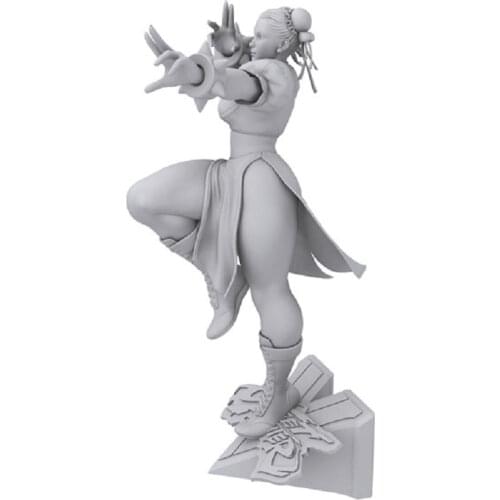 1/6 32CM 3D Printing Street Fighter Chunli Garage Kit GK Model Unpainted High Quality ,White-Film Collection To Painter A130