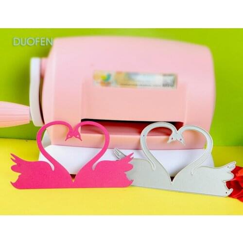 1pc heart Valentine swan Stencils metal Cutting die for DIY craft projects Scrapbook Paper Album greeting cards paper decoration