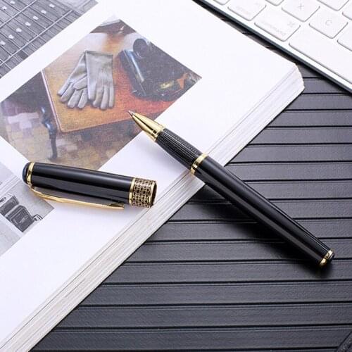 12pcs High-end signature orb pen learning pen classic luxury full metal 0.5mm ballpoint pen School office supplies