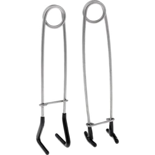 2pcs Stainless Steel Fish Mouth Opener Fishing Lure Pick up Hook Jaw Spreader Frog Blackfish Mouth Openers Fishing Accessories