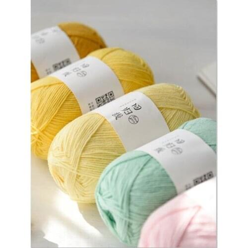 40g/Ball High Quality Milk Cotton Wool For Knitting Baby Crochet Yarn Weave Thread Soft Warm Line Handmade Needlework Carpet