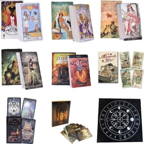 78pcs The Modern Witch Tarot Deck Oracle Cards Guidance Divination Fate Tarot Cards Board Games For Family Kids Adult Party Game