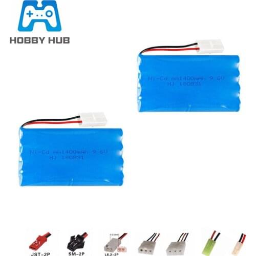 9.6v 1400mAh Ni-CD Rechargeable battery For RC Toys Car Boats Truck Trains Guns lighting facilities AA NiCD Battery