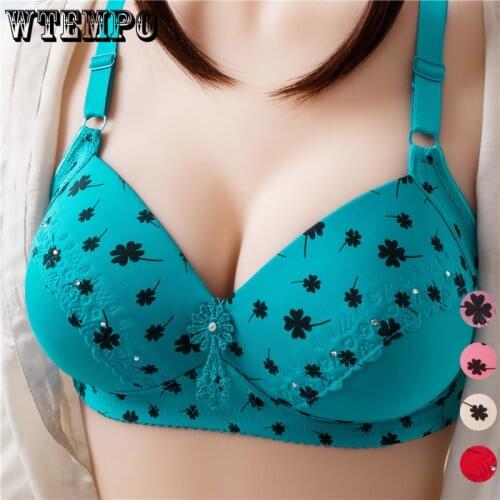 Plus Size Women Bras Push Up Bra Large Breast Underwear Wireless Gathered Bras Thin Breathable Comfortable Women Bra 38-44 B C
