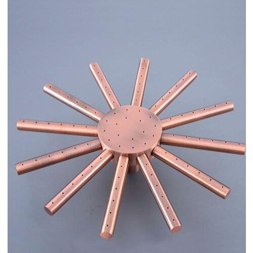 Antique Red Copper Bathroom Rainfall Top Spray Rain Shower Head Accessories (Standard G1/2".)dsh260
