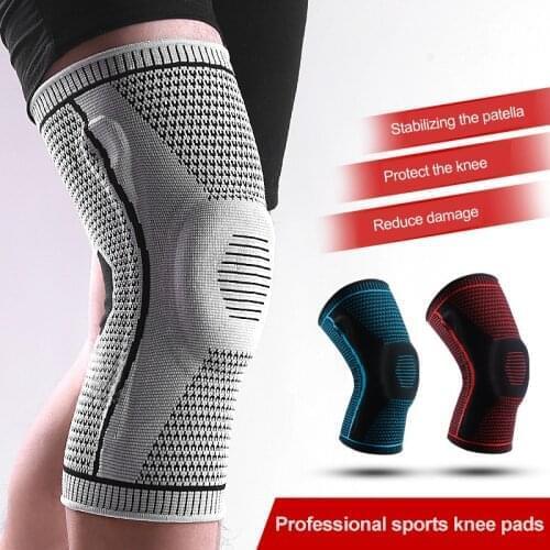 Breathable Knee Pads Outdoor Sports Safety Compression Sportswear Silicone Elbow Spring Running Basketball Cycling Kneepads NEW