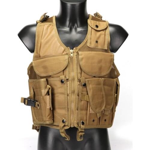 Hlurker Men Military Tactical Vest Paintball Camouflage Molle Hunting Vest Assault Shooting Hunting Plate Carrier With Holster