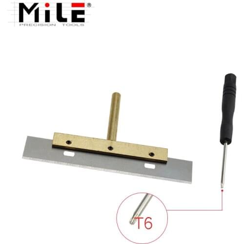 LOCA UV Glue Clean Tool 30/40/60W 100mm T Solder Iron Tip with Blade Soldering iron Old Glue Remove for LCD Separator Machine