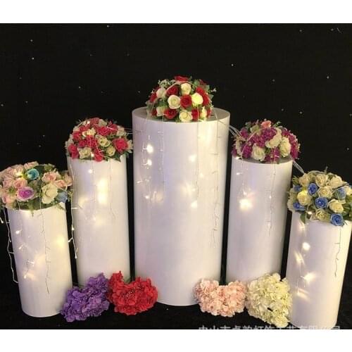 Metal cylinder Pillar stand rack for Wedding cake flower crafts decor food candy display pedestal columns for grant event props