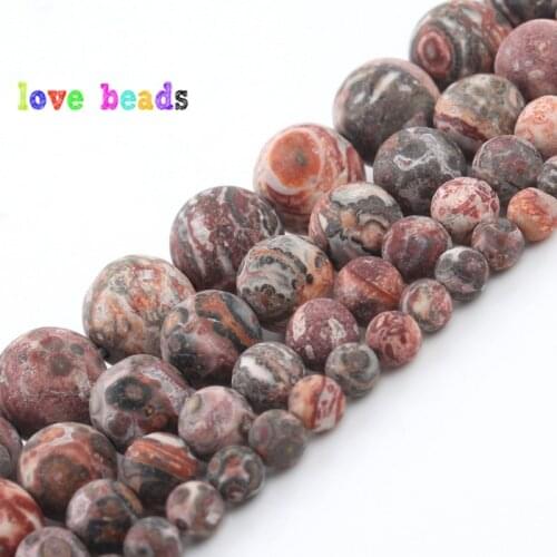 Natural Round Leopard Skin Jaspers Stone Loose Beads for Jewelry Making DIY Bracelet Necklace 15" Strand Minerals Beads