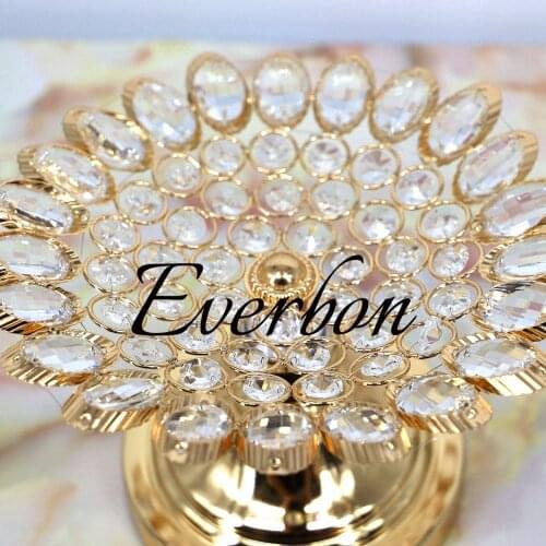 New Elegant Shiny Gold Fruit Dish Flower Dessert Plate Dishes Luxury Europen Plates For Wedding Or Party Putting Fruit