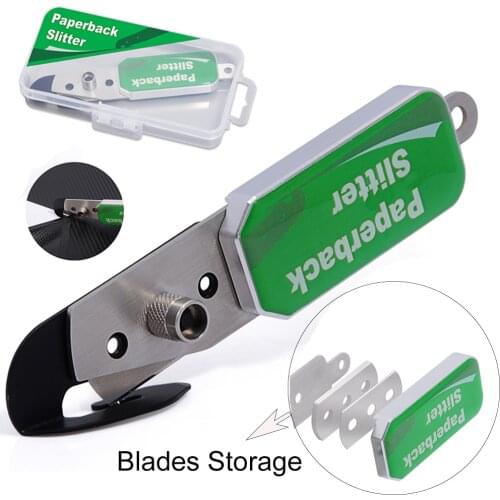 FOSHIO Vinyl Car Wrap Film Cutter Knife Paperback Slitter Car Wrapping Sticker Cutting Tools with Blade Box DIY Car Styling Tool