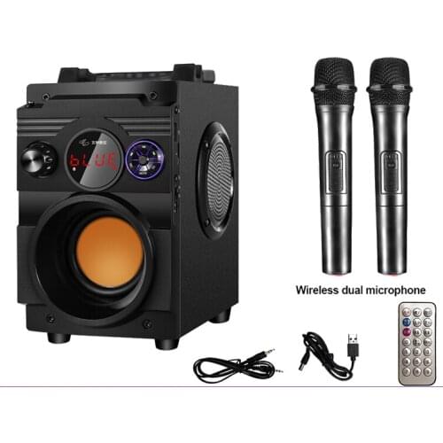 Portable Mini Speaker Bluetooth Speaker 3D Surround Stereo Sound adjustment Louderspeaker Support USB TF AUX MIC Phone Stand