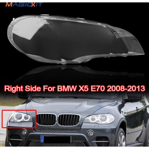 MagicKit For BMW X5 E70 08-13 Car Clear Lens Cover Lampcover Headlight Lampshade Right