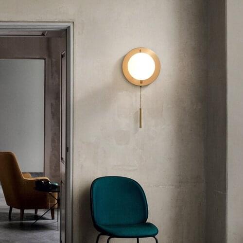 Modern aplique luz pared wood bedside bedroom dining room lampara pared wall lights for home