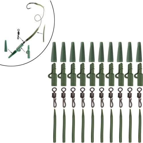 All-in-one Antioxidant Carp Fishing Tackle Rotary Swivel Terminal Tackle Quick Release Tackle Kits Accessories