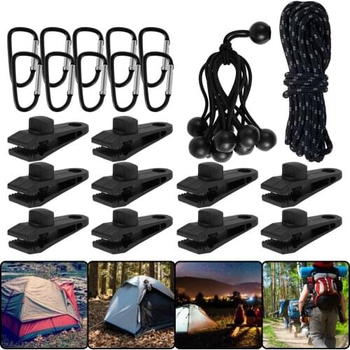 10pcs DIY Tarp Clamp Awning Tent Canopy Clamp Clip Snap Canvas Anchor Gripper Caravan Jaw Grip Trap Tighten Woodworking Tools