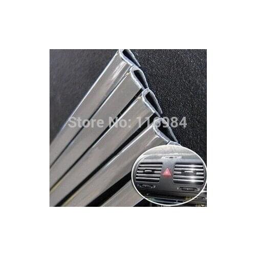 15meters x 6MM CHROME TRIM STRIP BUMPER AIR VENT GRILLE SWITCH RIM MOULDING "U" STYLE