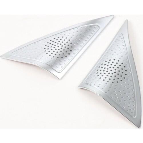 2Pcs/Set ABS Interior Window Car Inner A Pillar Stereo Triangle Sequins Stickers Cover Styling For Jeep Cherokee 2014-2016