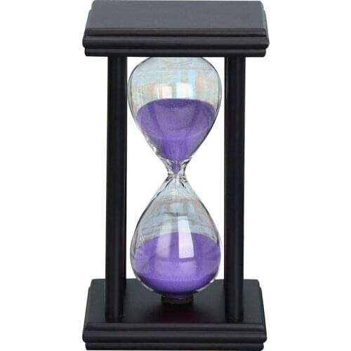 5/15/30min Wooden Sand Clock Sandglass Kitchen School Hourglass Timer Home Decor