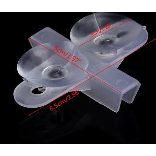 5pcs Aquarium Fish Tank Divider Suction Cup Divider Plastic Sheet Holder Set New