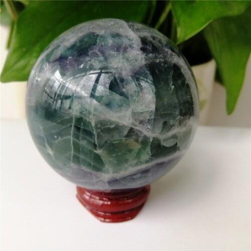 50-60MM Hot Sale Natural Green Flourite Crystal Sphere Ball Healing Gemstones And Minerals Quartz Ornaments Gifts Home Decor 1PC