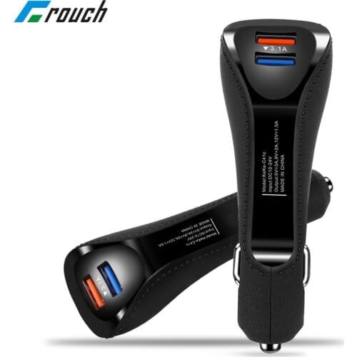 Car USB Charger Quick Charge 3.0 QC3.0 Mobile Phone Charger 2 Port USB Fast Car Charger for iPhone Samsung Xiaomi Tablet Charger