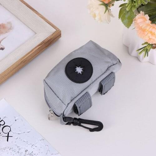 B0KB Pet Waste Dog Poo Puppy Pick-Up Bags Pet Poop Bag Holder Hook Pouch Portable
