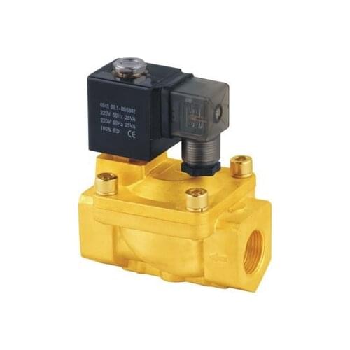 Free Shipping G1/2'' Guide Solenoid Valve Brass 2 Way Valves N/C Model PU225-04A 5PCS IN LOT
