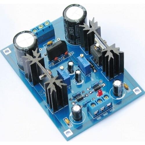 DIY LM337t linear regulated DC power supply adjustable filtering Kit