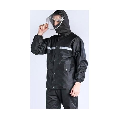 Raincoat rain pants suit waterproof body motorcycle battery split adult hiking riding fishing rain coat